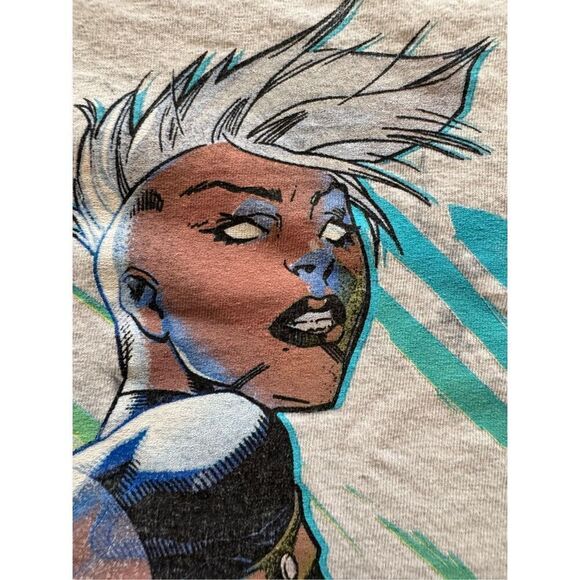 X-men 97 Women’s S Storm Marvel electric tye dye superhero short sleeve crew sli - Picture 4 of 5